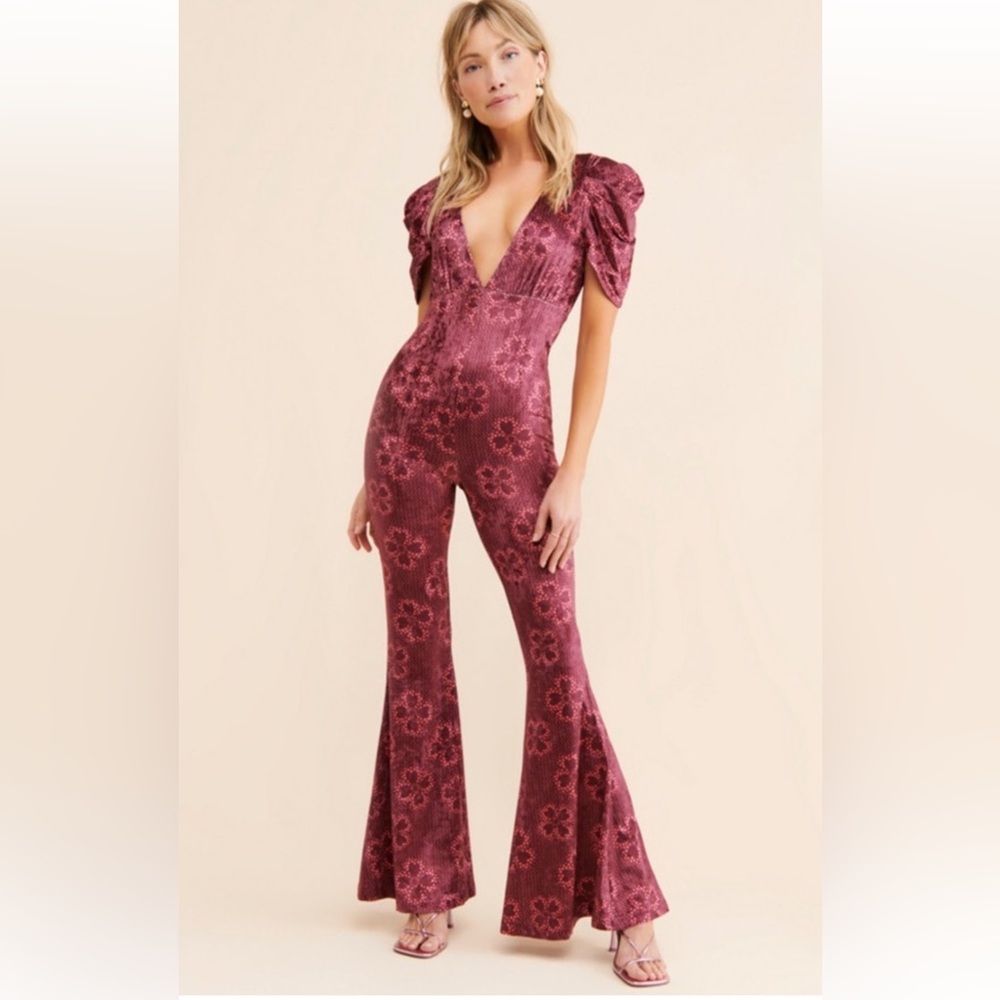 Free People Rosaline Jumpsuit Size Large